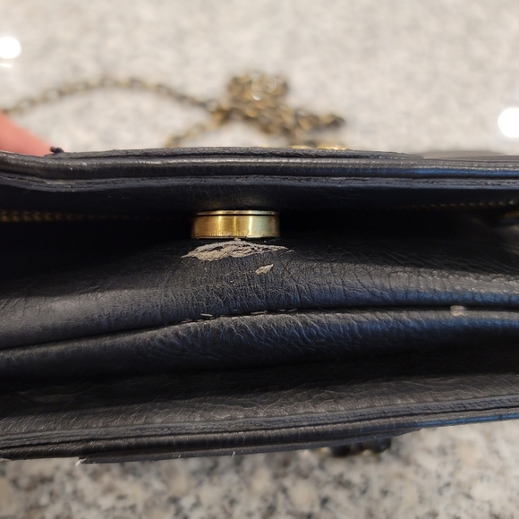 Cross-body Studded Leather Magnetic Clasp Bag - Picture 7 of 11